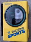 Sony Walkman Sports Stereo Cassette Player WM-45 Yellow And Black. Fixed Price $82.99.