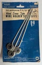 Vintage Audiotex Tv Antenna 7 1/2" Wood Screw Type Wire Holder Standoffs Usa Nos. Fixed Price $27.99.