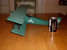 Curtiss JN-4 "jenny", Handmade, Wood Frame-cloth Model Built Biplane, Length 21". Fixed Price $225.00.
