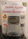 Seiko Instruments DF-4011 Sii Travel Alarm Clock Phone Organizer New Sealed!. Fixed Price $8.00.