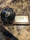 Vintage Longines Symphonette Globe Calendar Desk Top Transistor Radio. Fixed Price $35.00.