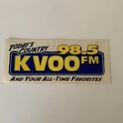 Kvoo 98.5 Big Country Radio Station Vintage Sticker Decal Tulsa Ok Nos Rare New. Fixed Price $14.86.