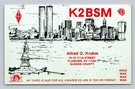 Ham Radio Qsl K2BSM New York Usa 1980 Ssb Telrex Antenna Nyc Skyline. Fixed Price $15.99.