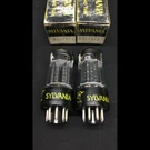 Nos Matched Pair Sylvania 6BL7GTA Black Plate Getter Vacuum Tubes F.9686. Fixed Price $29.95.