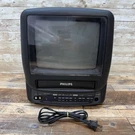 2001 Philips CCC092AT01 9" Crt Tv Vhs Combo Tested W/ Power Cord *no Remote*. Fixed Price $288.00.