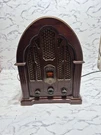 General Electric Reproduction Model No 7-4100JA Cathedral Am/fm Radio Tested. Fixed Price $60.00.