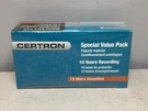 One Box Of 10 Micro Cassettes Hours Recording Time Brand New By Certron Corp. Fixed Price $9.83.