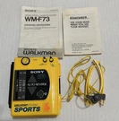 1986 Sony WM-F73 Sports Walkman Am Fm Stereo Radio Cassette Tape Player. Fixed Price $49.99.
