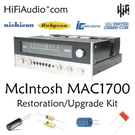 Mcintosh MAC1700 Receiver Rebuild Restoration Capacitor Upgrade Kit Repair. Fixed Price $195.00.