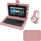 Naxa 10.1 Core Android 11 Tablet Kit Rose Gold - Refurbished Grade Very Good. Fixed Price $125.99.
