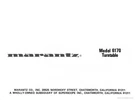 Marantz 6170 Turntable Owners Instruction Manual. Fixed Price $22.24.