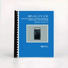 Hewlett Packard HP-41C 41CV 41X Calculator Service Manual. Fixed Price $33.00.