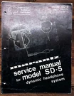 Marantz SD-5 Headphones Service Manual *original*. Fixed Price $24.97.