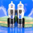 Two Sylvania 6J8G Tubes Nos Nib Heptode/triode Gm % : 140/125 140/137 Amplitrex. Fixed Price $22.94.