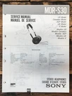 Sony MDR-S30 Headphones Service Manual *original*. Fixed Price $19.97.