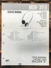 Sony MDR-30 Ii Headphones Service Manual *original*. Fixed Price $19.97.