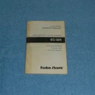 Vintage Radio Shack EC-324 Card-size Data Bank Account Calculator Owners Manual. Fixed Price $5.84.