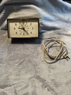 Vintage General Electric Alarm Clock 7276A Goldtone White Face Works! C.1960S. Fixed Price $19.95.