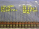 25 Allen Bradley RC32GF131J 130 Ohms 1W 5% Carbon Composition Resistors. Fixed Price $29.99.