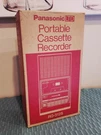Pristine Vintage Panasonic Portable Cassette Recorder RQ-312S Original Box. Fixed Price $80.00.