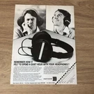 GRAM102 Magazine Advert 11X8 Beyerdynamic DT550 Headphones. Fixed Price $12.09.