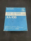 Sony XA-10B 10-DISC Compact Cd Magazine Cartridge & Box, Booklet Holder. Fixed Price $19.99.
