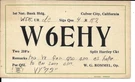 Qsl 1930 Culver City Radio Card. Fixed Price $6.02.