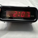 Micronta Vintage Digital Led Alarm Clock Black Red Display 63-758 Radio Shack. Fixed Price $15.00.