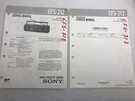 Original Sony CFS-212 Service Manual Repair Radio Cassette Corder Boombox 1988. Fixed Price $18.88.