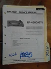 Sharp RP-4500 Service Manual Original Repair Book Stereo Turntable. Fixed Price $20.00.