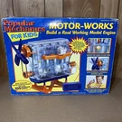 Popular Mechanics For Kids Motor-works Model Engine Kit New Open Box Sealed Bags. Fixed Price $50.00.