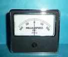 Phastron Dc Milliamperes Panel Meter Sealed 100-0-100MA 3/8IN X 3/4IN. Fixed Price $11.98.