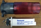 Mcgill Red Fluorescent Utility Light With Lamp 651 FL22. Fixed Price $15.00.