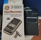 Vintage General Electric Cassette Tape Recorder Player Model 3-5001. Fixed Price $30.00.