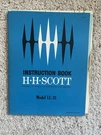 H Scott LC-21 Manual. Good Condition.. Fixed Price $57.50.