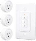 656FT Wireless Wall-switch: Control Outlet 3 Pack 1REMOTE For Plugs. Fixed Price $27.69.
