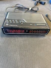 Vintage Digital Clock Radio Model 7-4612BKB Silver/black Tested Working. Fixed Price $24.88.