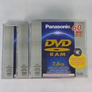 Panasonic Dvd-ram 2.8GB Min Double Sided Rewritable Disc LM-AK60U Lot Of 3. Fixed Price $25.99.