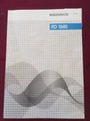 Magnavox Fd 1040 Cd Player Operating Manual. Fixed Price $14.99.
