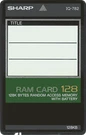 Sharp Ram Expansion Card For Select Wizard Organizers (IQ-782). Fixed Price $99.99.
