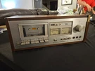 Pioneer CT-F500 Vintage Stereo Cassette Deck Silver Face Wood Vu Meters Japan. Fixed Price $249.99.