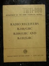 TM11-898 Radio Receivers R-108/GRC, R-109 R-110/GRC Manual January 1956. Fixed Price $24.95.