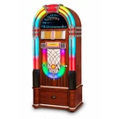 Crosley Digital Led Jukebox With Bluetooth - Walnut Stand. Fixed Price $1595.95.
