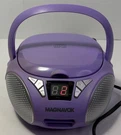 Magnavox MD6924 Portable Cd Player Boombox Am/fm Stereo Radio Purple Tested. Fixed Price $40.00.