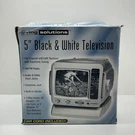Living Solutions 5" Black & White Am/fm Radio Television ATC-032 Silver New. Fixed Price $29.99.