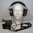 K-mart SKH-700 Electrostatic Stereo Headphones With Adaptor For Parts Repair. Fixed Price $49.99.