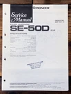 Pioneer SE-50D Headphones Service Manual *original*. Fixed Price $14.97.