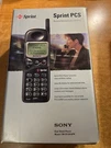 Vintage Collectible-sony Portablecell Phone CM-B1201SPR Vgc,tested W/box(sprint. Fixed Price $19.99.