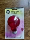 Ge 25W A19 Colored Glass Party Light Bulb Screw Specialty 16329. Fixed Price $6.89.