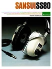 High Res Scans Of The Rare Brochure For Vintage Sansui SS-80 Stereo Headphones. Fixed Price $14.54.